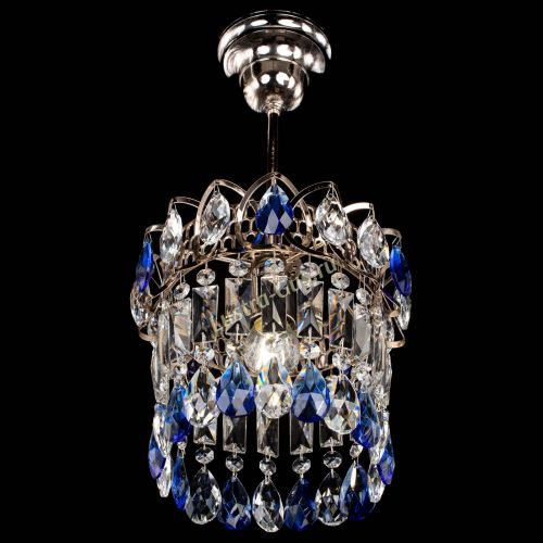 Люстра Астра пластинка №1 синяя в Химках Гусь Хрустальный