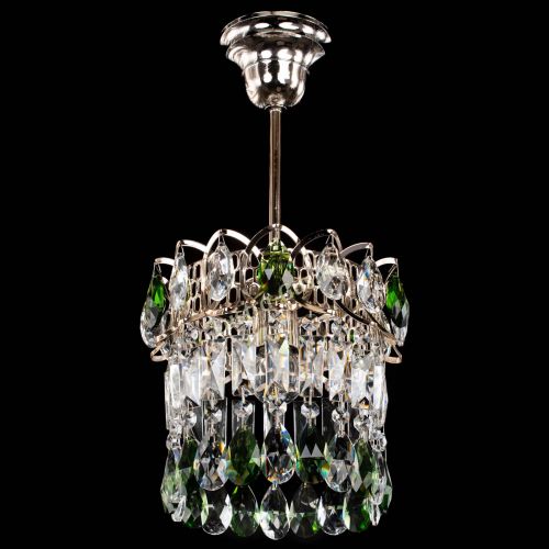Люстра Астра пластинка №1 зеленая в Химках Гусь Хрустальный