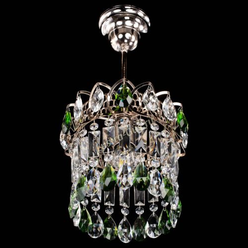 Люстра Астра пластинка №1 зеленая в Химках Гусь Хрустальный
