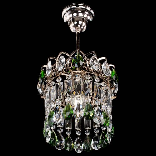 Люстра Астра пластинка №1 зеленая в Химках Гусь Хрустальный