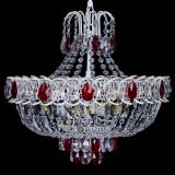 Люстра Астра Белая с подвесом красная в Химках