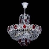 Люстра Астра Белая с подвесом красная в Химках