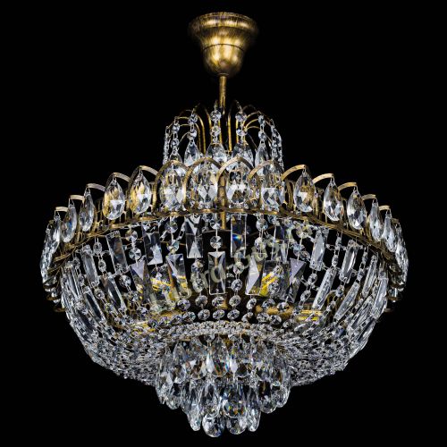 Люстра Астра с подвесом под бронзу в Химках Гусь Хрустальный