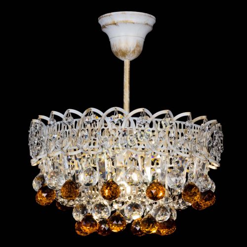 Люстра Астра шар №1 Чайная белая в Химках Гусь Хрустальный