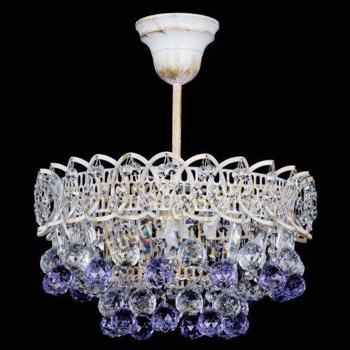 Люстра Астра шар №1 Фиолетовая белая в Химках Люстра Астра шар №1 Фиолетовая белая в Химках