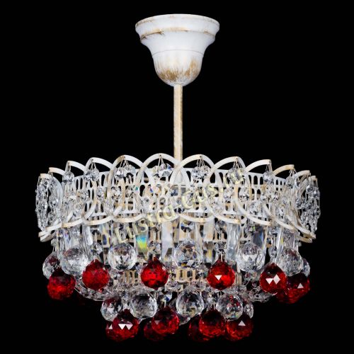 Люстра Астра шар №1 Красная белая в Химках Люстра Астра шар №1 Красная белая в Химках