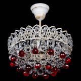 Люстра Астра шар №1 Красная белая в Химках Люстра Астра шар №1 Красная белая в Химках