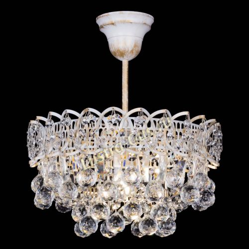 Люстра Астра шар №1 белая в Химках Гусь Хрустальный