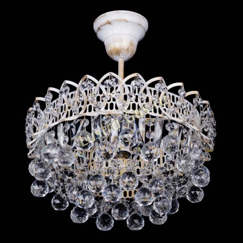 Люстра Астра шар №1 белая в Химках Гусь Хрустальный