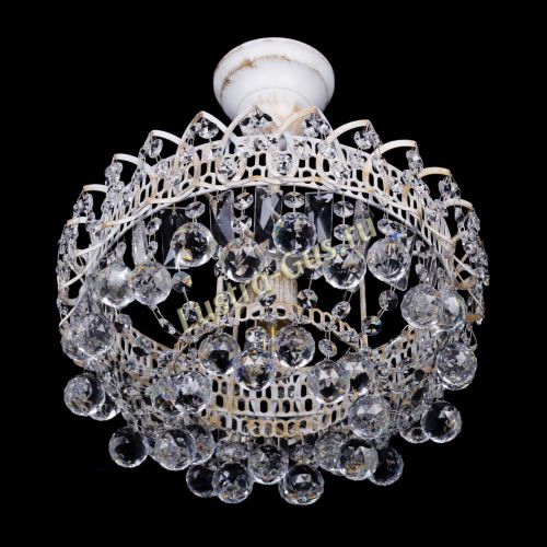 Люстра Астра шар №1 белая в Химках Гусь Хрустальный