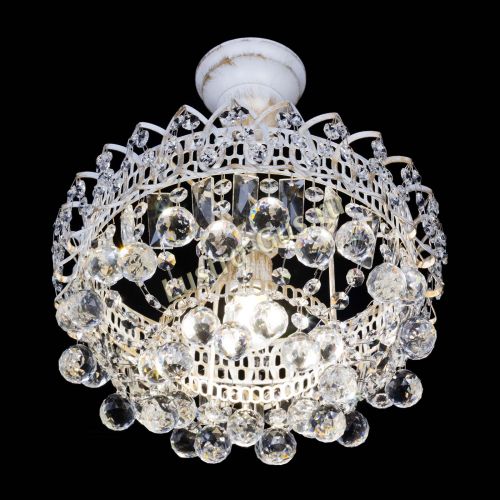 Люстра Астра шар №1 белая в Химках Гусь Хрустальный