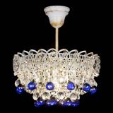 Люстра Астра шар №1 Синяя белая в Химках