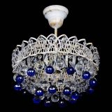 Люстра Астра шар №1 Синяя белая в Химках