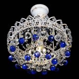 Люстра Астра шар №1 Синяя белая в Химках