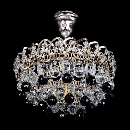 Люстра Астра шар черная 1 лампа в Химках Гусь Хрустальный