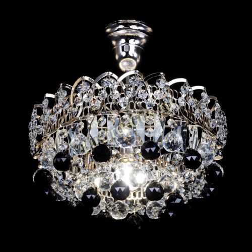 Люстра Астра шар черная 1 лампа в Химках Гусь Хрустальный