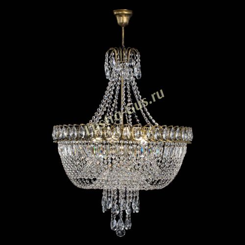 Люстра Астра Водопад №5 с подвесом под бронзу в Химках Гусь Хрустальный