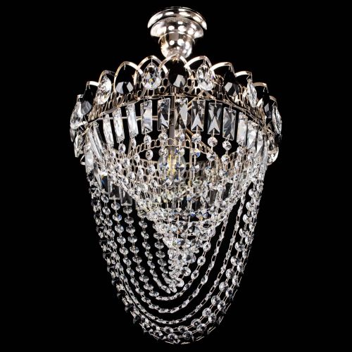 Люстра Астра Водоворот с подвесом №1 черная в Химках Гусь Хрустальный