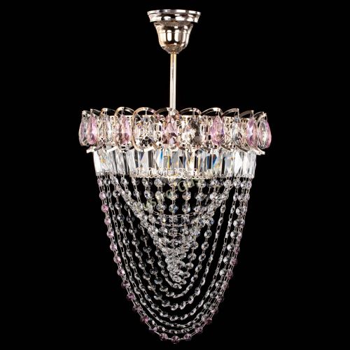 Люстра Астра Водоворот с подвесом №1 розовая в Химках Люстра Астра Водоворот с подвесом №1 розовая в Химках