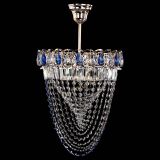 Люстра Астра Водоворот с подвесом №1 синяя в Химках