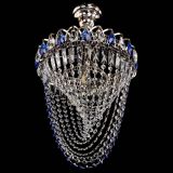 Люстра Астра Водоворот с подвесом №1 синяя в Химках