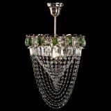 Люстра Астра Водоворот с подвесом №1 зеленая в Химках