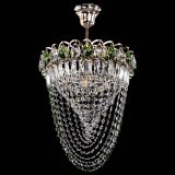 Люстра Астра Водоворот с подвесом №1 зеленая в Химках