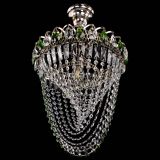 Люстра Астра Водоворот с подвесом №1 зеленая в Химках