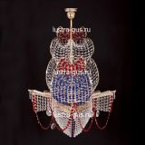 Люстра Черная Жемчужина красная в Химках