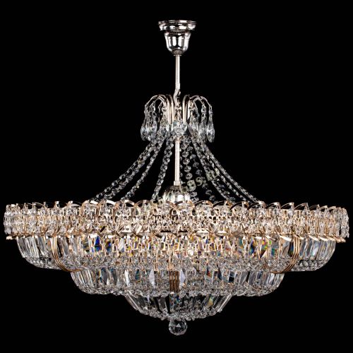 Люстра Двойное кольцо пластинка с подвесом (оптиконы) в Химках Гусь Хрустальный