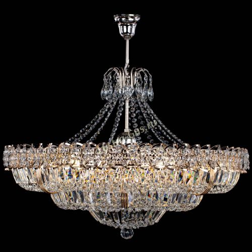 Люстра Двойное кольцо пластинка с подвесом (оптиконы) в Химках Гусь Хрустальный