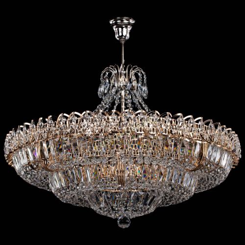 Люстра Двойное кольцо пластинка с подвесом (оптиконы) в Химках Гусь Хрустальный