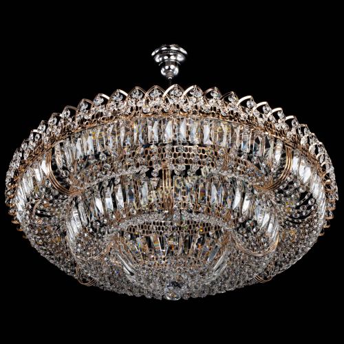 Люстра Двойное кольцо пластинка с подвесом (оптиконы) в Химках Гусь Хрустальный