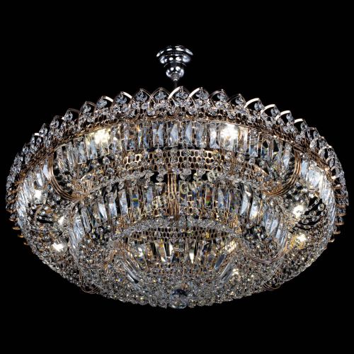 Люстра Двойное кольцо пластинка с подвесом (оптиконы) в Химках Гусь Хрустальный