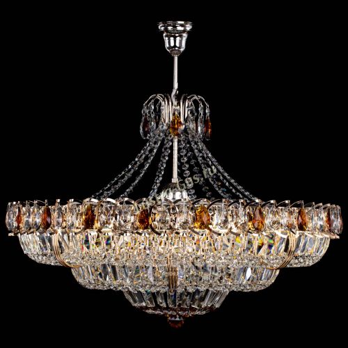 Люстра Двойное кольцо пластинка с подвесом Чайная в Химках Гусь Хрустальный