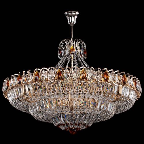 Люстра Двойное кольцо пластинка с подвесом Чайная в Химках Гусь Хрустальный