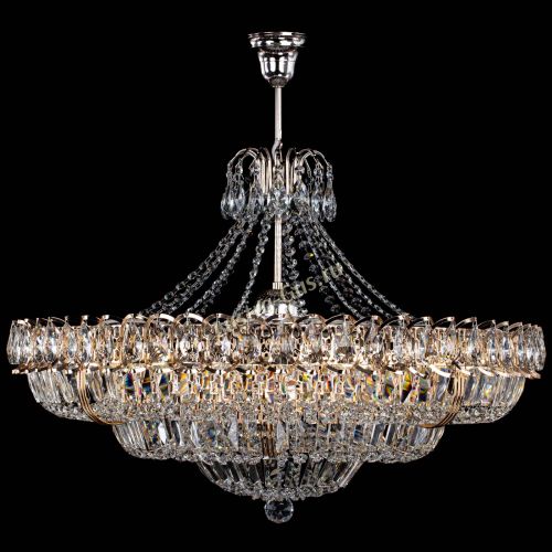 Люстра Двойное кольцо пластинка с подвесом в Химках Гусь Хрустальный