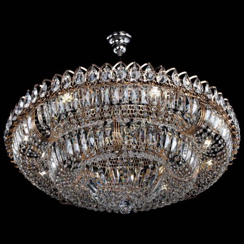 Люстра Двойное кольцо пластинка с подвесом в Химках Гусь Хрустальный