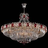 Люстра Двойное кольцо пластинка с подвесом Красная в Химках Люстра Двойное кольцо пластинка с подвесом Красная в Химках