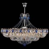 Люстра Двойное кольцо пластинка с подвесом Синяя в Химках Люстра Двойное кольцо пластинка с подвесом Синяя в Химках