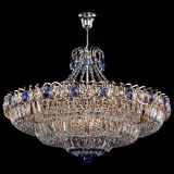 Люстра Двойное кольцо пластинка с подвесом Синяя в Химках Люстра Двойное кольцо пластинка с подвесом Синяя в Химках