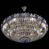 Люстра Двойное кольцо пластинка с подвесом Синяя в Химках Люстра Двойное кольцо пластинка с подвесом Синяя в Химках