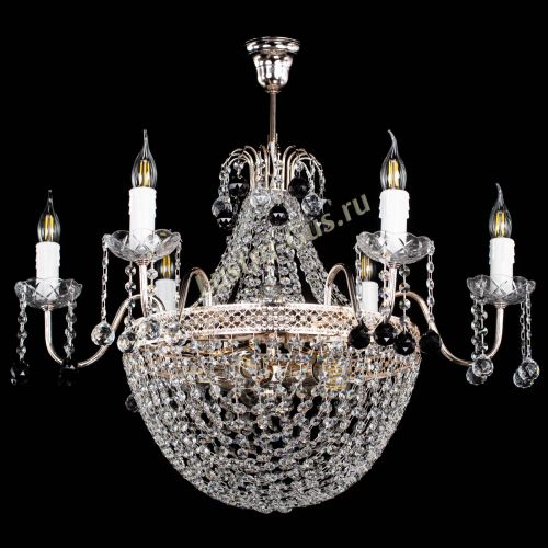 Люстра Елизавета №11 Венеция черная в Химках Гусь Хрустальный