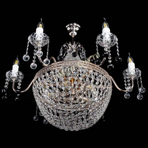 Люстра Елизавета №11 Венеция черная в Химках Гусь Хрустальный