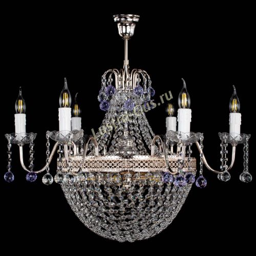 Люстра Елизавета №11 Венеция фиолетовая в Химках Гусь Хрустальный