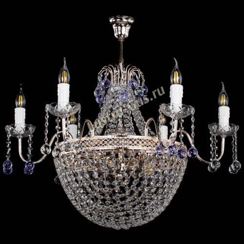 Люстра Елизавета №11 Венеция фиолетовая в Химках Гусь Хрустальный