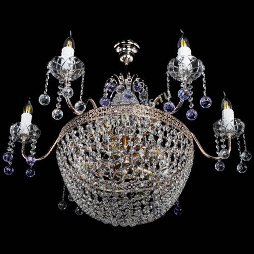 Люстра Елизавета №11 Венеция фиолетовая в Химках Гусь Хрустальный