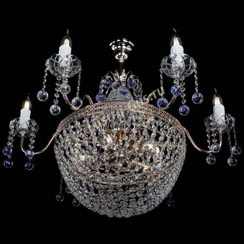 Люстра Елизавета №11 Венеция фиолетовая в Химках Гусь Хрустальный