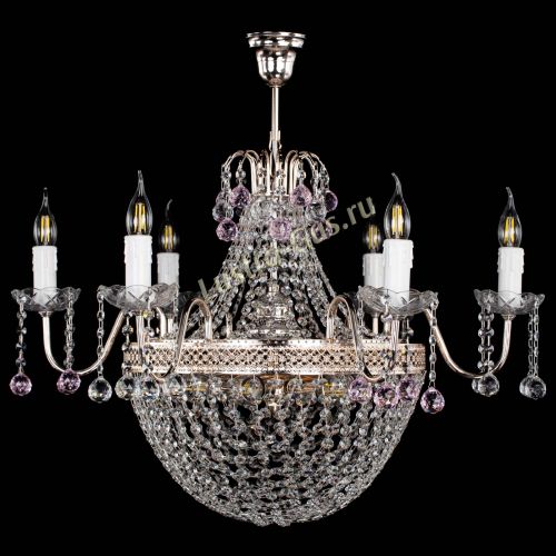 Люстра Елизавета №11 Венеция розовая в Химках Гусь Хрустальный