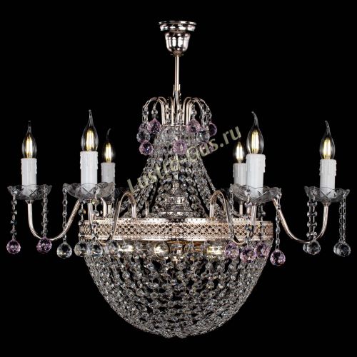 Люстра Елизавета №11 Венеция розовая в Химках Гусь Хрустальный